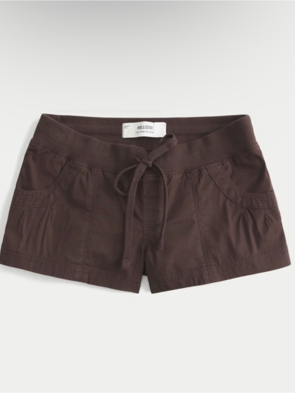 Hollister Remi Poplin Shorts in Brown (NWOT) - Picture 4 of 4